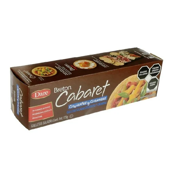 Crispy and creamy savory crackers (box)